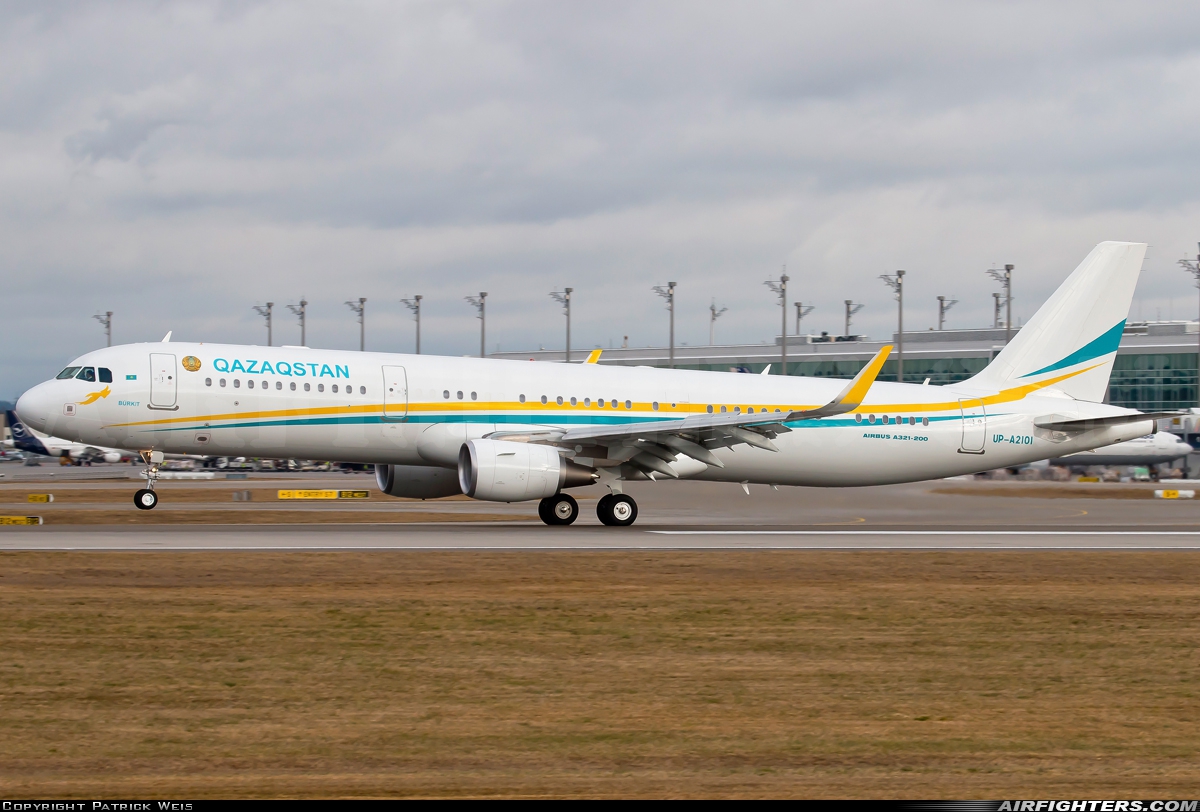 Kazakhstan - Government Airbus A321-211(CJ) UP-A2101 at Munich (- Franz Josef Strauss) (MUC / EDDM), Germany