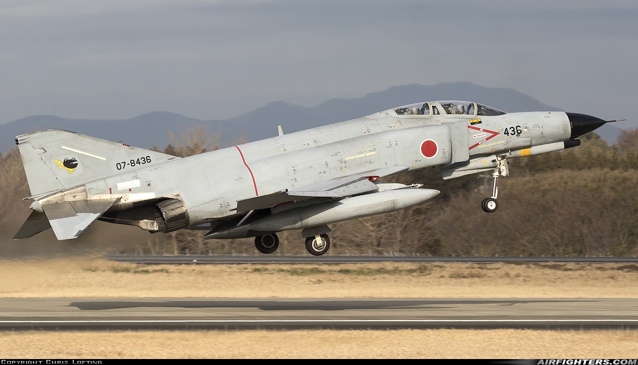 Japan - Air Force McDonnell Douglas F-4EJ-KAI Phantom II 07-8436 at Hyakuri (RJAH), Japan