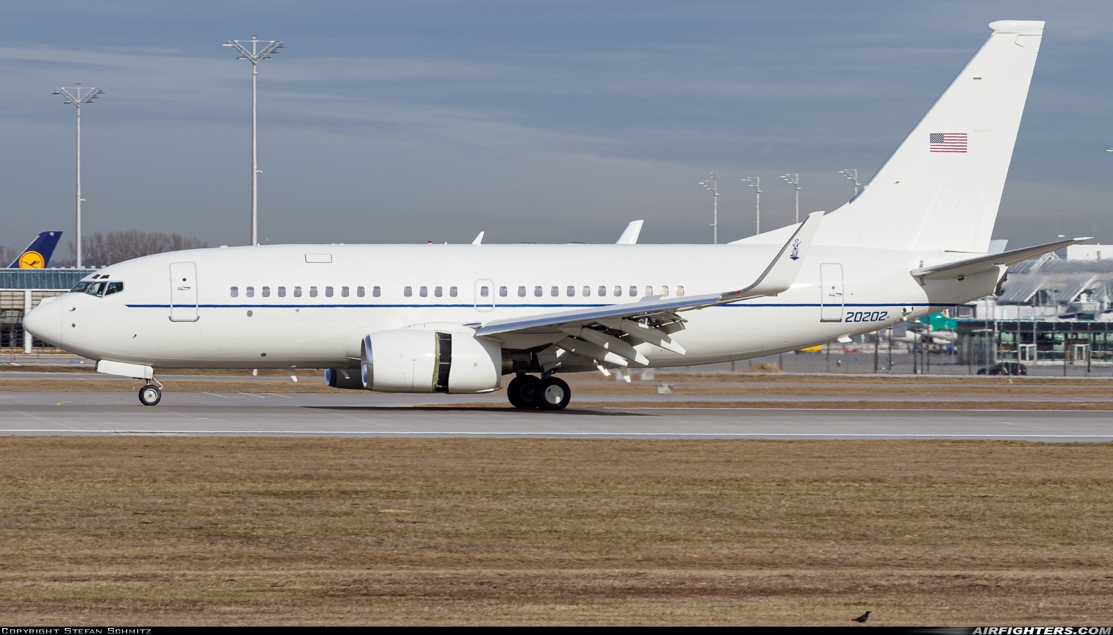 USA - Air Force Boeing C-40B (737-7CP BBJ) 02-0202 at Munich (- Franz Josef Strauss) (MUC / EDDM), Germany
