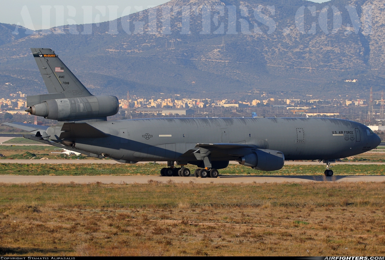 USA - Air Force McDonnell Douglas KC-10A Extender (DC-10-30CF) 87-0118 at Athens - Eleftherios Venizelos (Spata) (ATH / LGAV), Greece