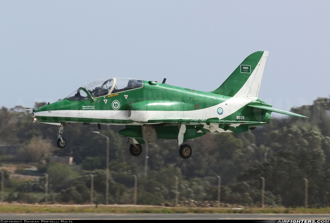 Saudi Arabia - Air Force British Aerospace Hawk Mk.65 8808 at Luqa - Malta International (MLA / LMML), Malta