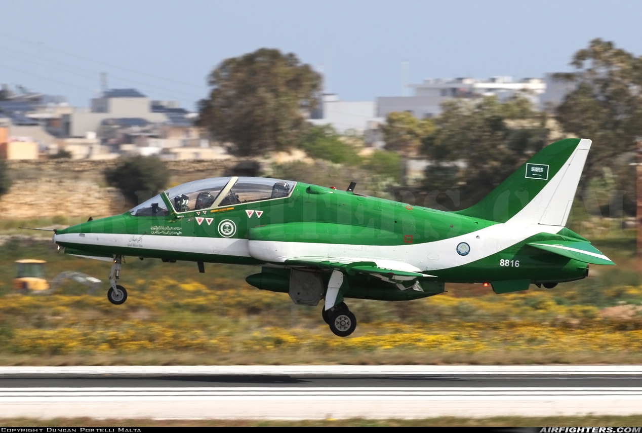Saudi Arabia - Air Force British Aerospace Hawk Mk.65A 8816 at Luqa - Malta International (MLA / LMML), Malta
