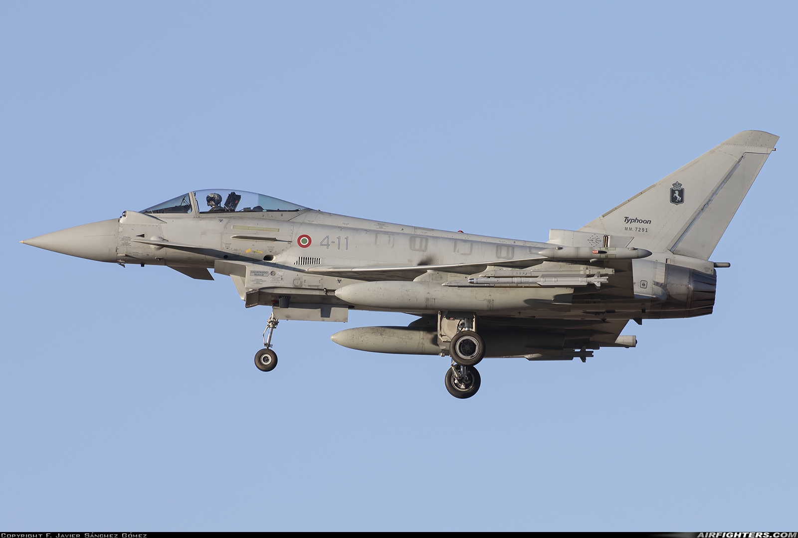 Italy - Air Force Eurofighter F-2000A Typhoon (EF-2000S) MM7291 at Albacete (- Los Llanos) (LEAB), Spain