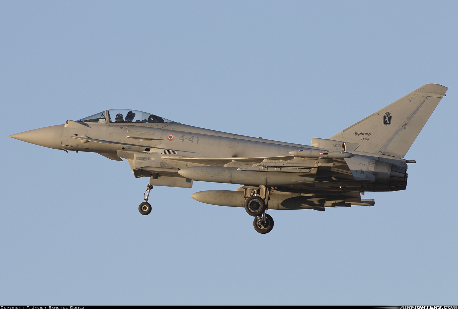 Italy - Air Force Eurofighter F-2000A Typhoon (EF-2000S) MM7299 at Albacete (- Los Llanos) (LEAB), Spain