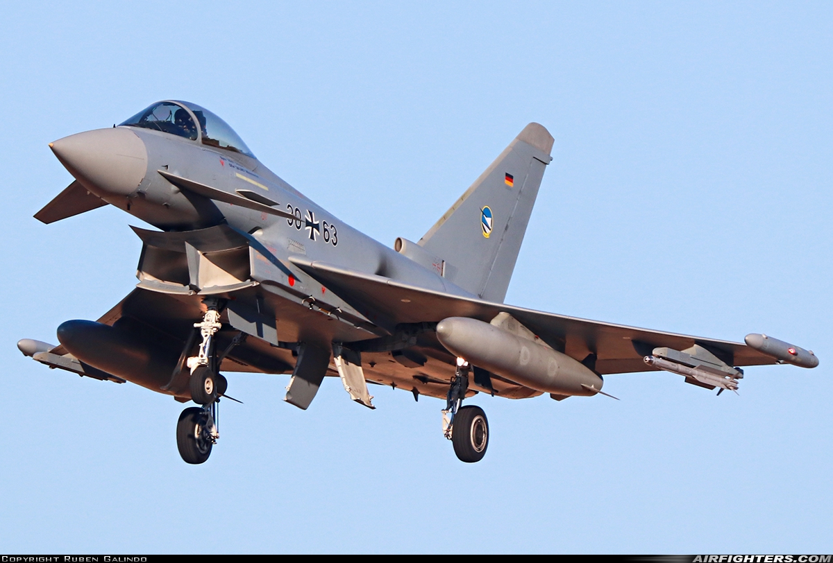Germany - Air Force Eurofighter EF-2000 Typhoon S 30+63 at Albacete (- Los Llanos) (LEAB), Spain