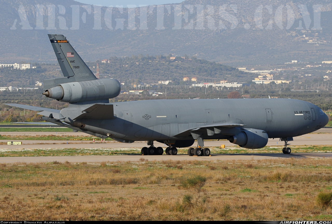 USA - Air Force McDonnell Douglas KC-10A Extender (DC-10-30CF) 87-0120 at Athens - Eleftherios Venizelos (Spata) (ATH / LGAV), Greece