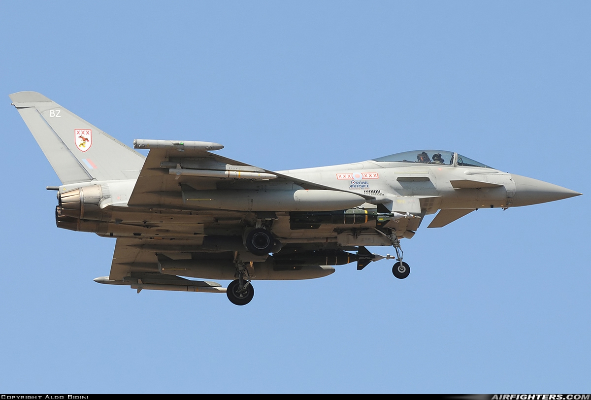 UK - Air Force Eurofighter Typhoon FGR4 ZJ911 at Gioia del Colle-Bari (LIBV), Italy