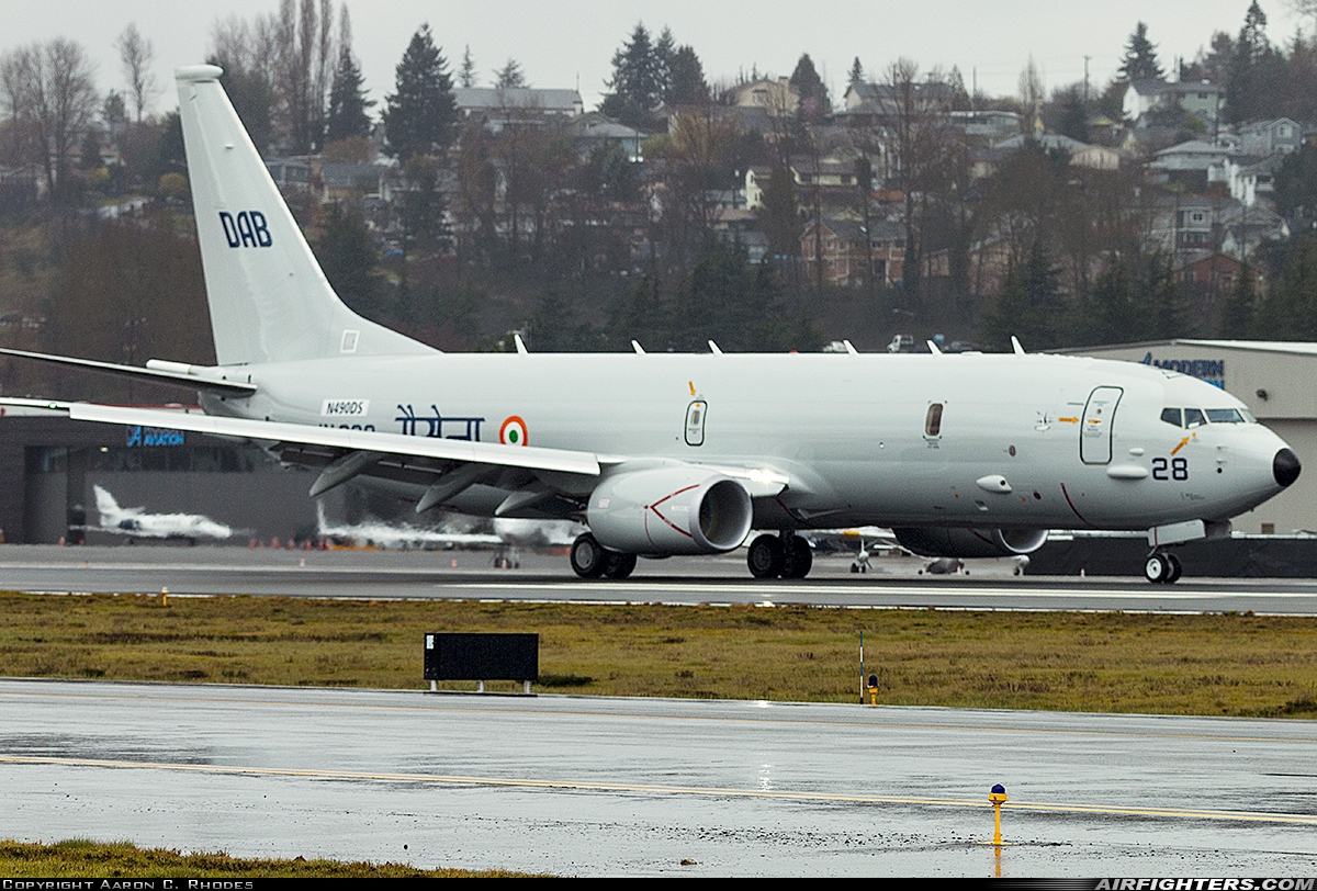 India - Navy Boeing P-8I Neptune IN328 at Seattle - Boeing Field / King County Int. (BFI / KBFI), USA