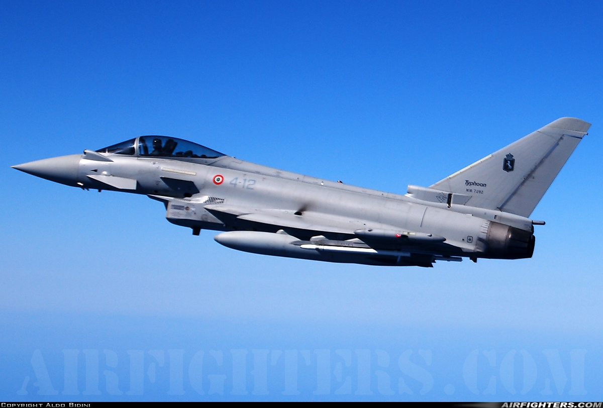 Italy - Air Force Eurofighter F-2000A Typhoon (EF-2000S) MM7292 at In Flight, Italy