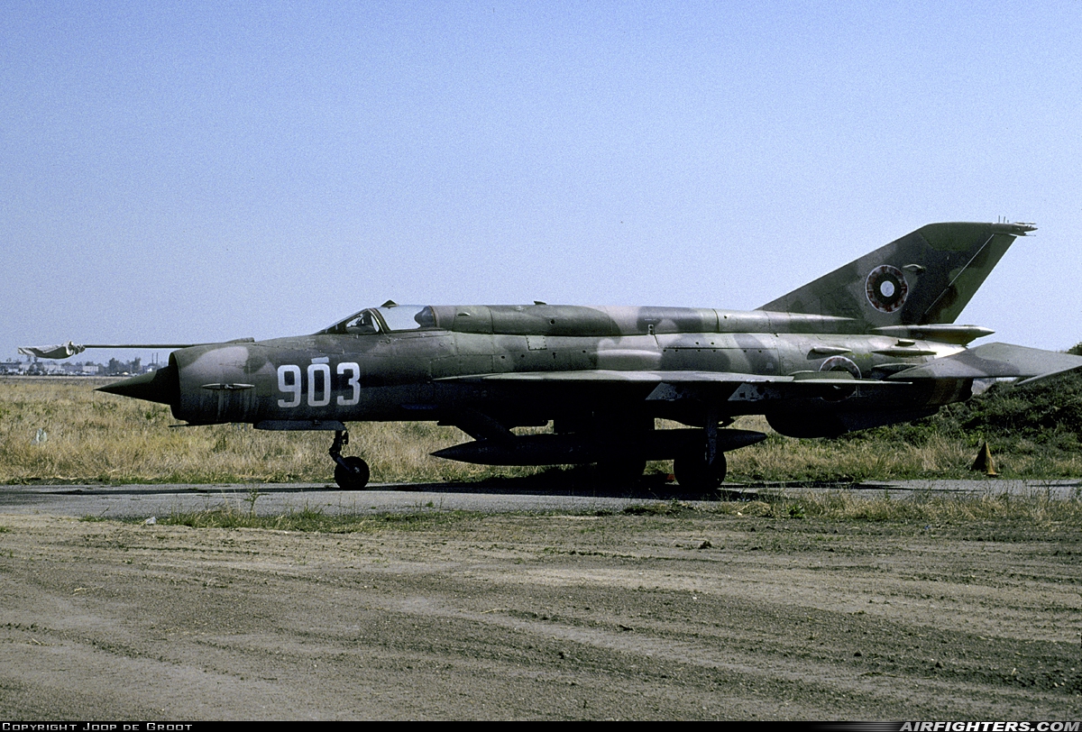 Bulgaria - Air Force Mikoyan-Gurevich MiG-21bis SAU 903 at Graf Ignatievo (LBPG), Bulgaria
