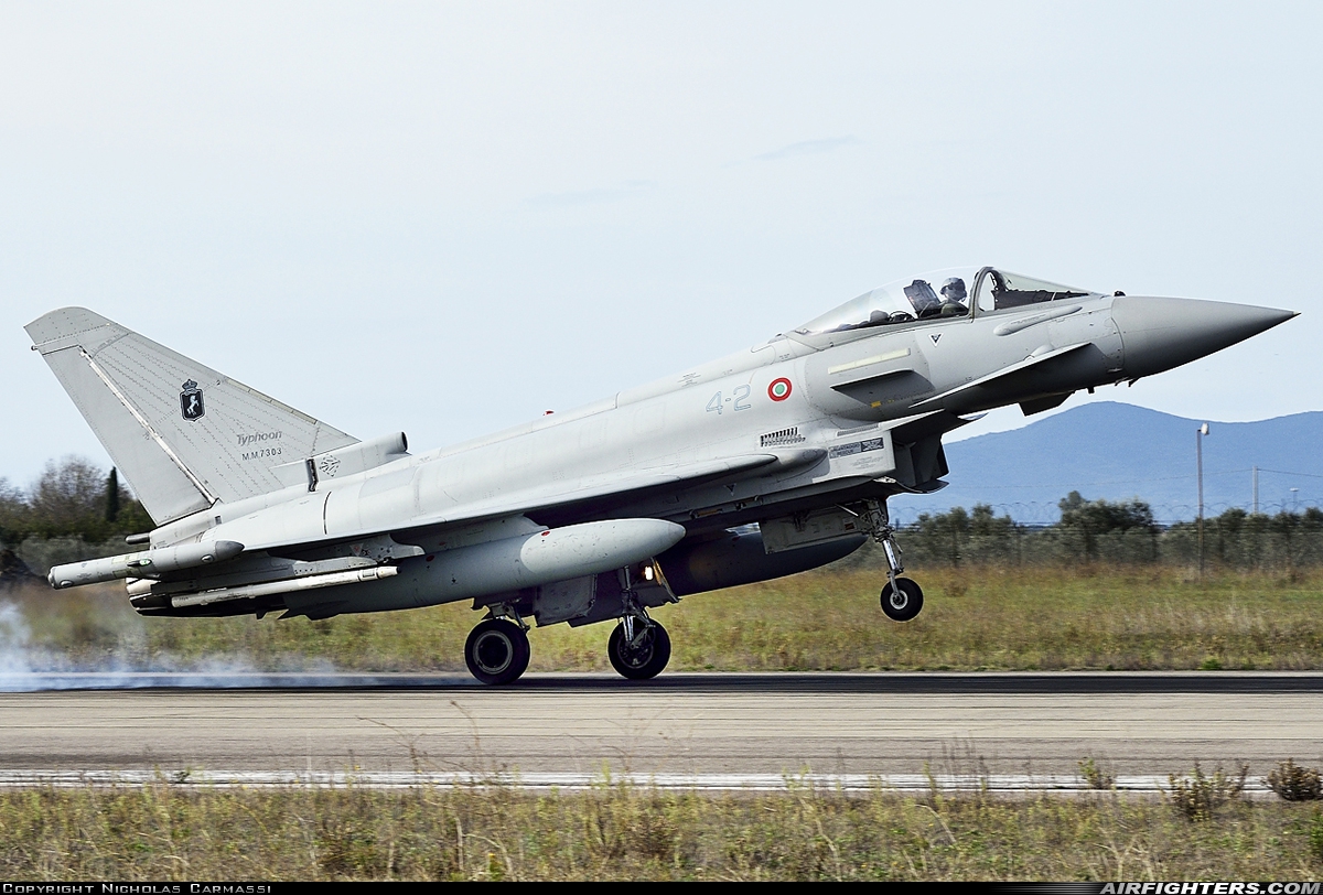 Italy - Air Force Eurofighter F-2000A Typhoon (EF-2000S) MM7303 at Grosseto (- Corrado Baccarini) (GRS / LIRS), Italy