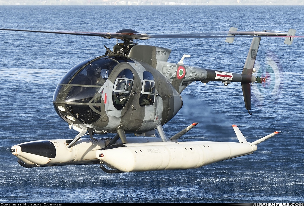 Italy - Air Force Breda-Nardi NH-500E MM81269 at Vigna di Valle - Seaplane (LIRB), Italy