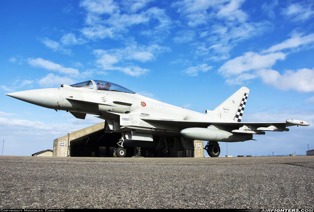 Italy - Air Force Eurofighter F-2000A Typhoon (EF-2000S) MM7307 at Keflavik (KEF / BIKF), Iceland