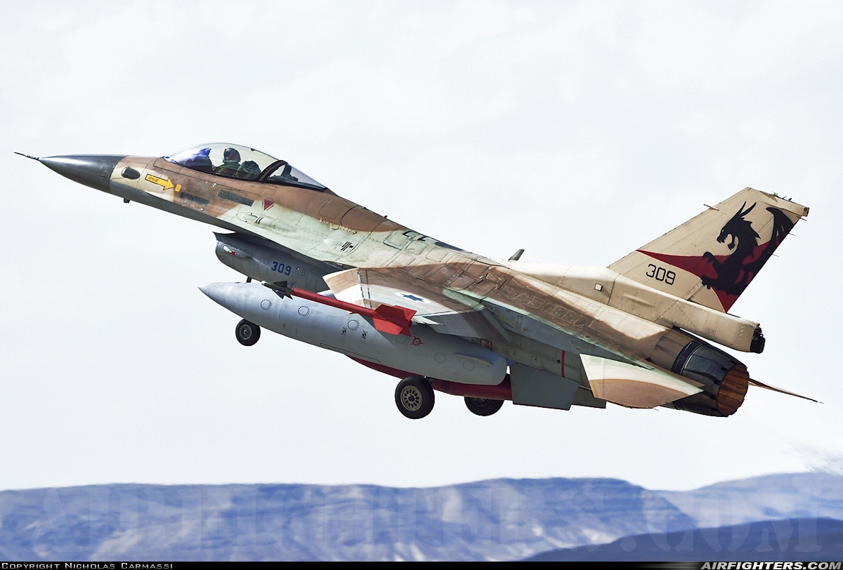 Israel - Air Force General Dynamics F-16C Fighting Falcon 309 at Ovda (VDA / LLOV), Israel