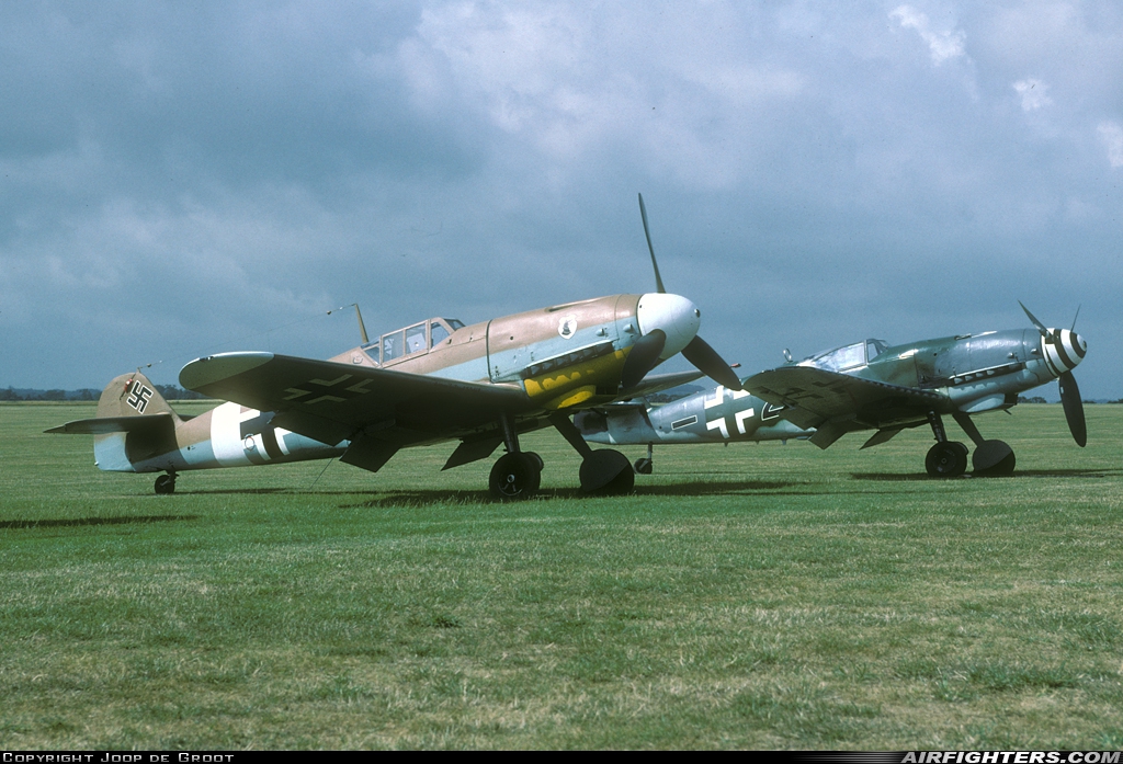 Private Messerschmitt Bf-109G-2 G-USTV at Duxford (EGSU), UK