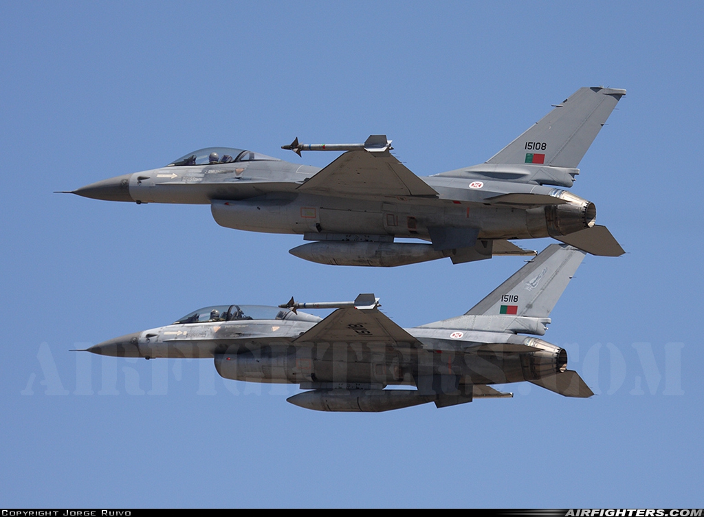 Portugal - Air Force General Dynamics F-16A Fighting Falcon 15108 at Monte Real (BA5) (LPMR), Portugal
