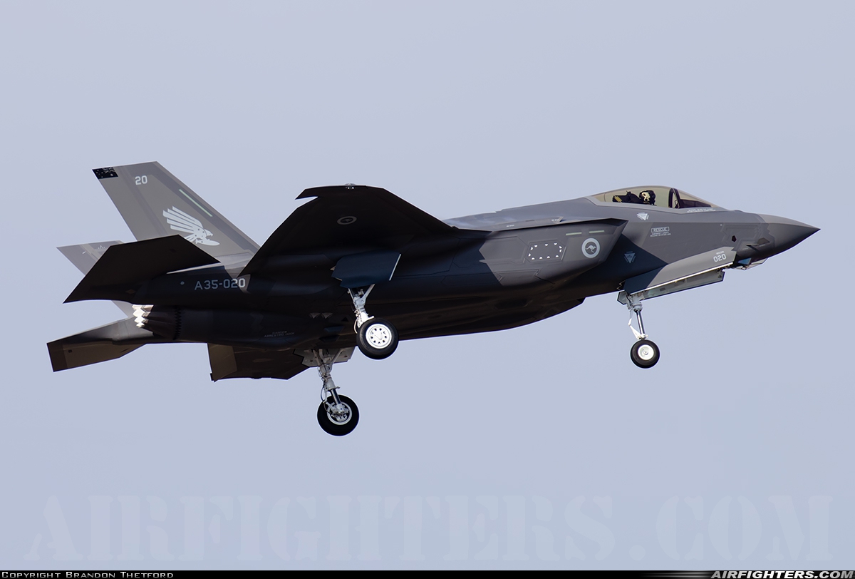 Australia - Air Force Lockheed Martin F-35A Lightning II A35-020 at Fort Worth - NAS JRB / Carswell Field (AFB) (NFW / KFWH), USA