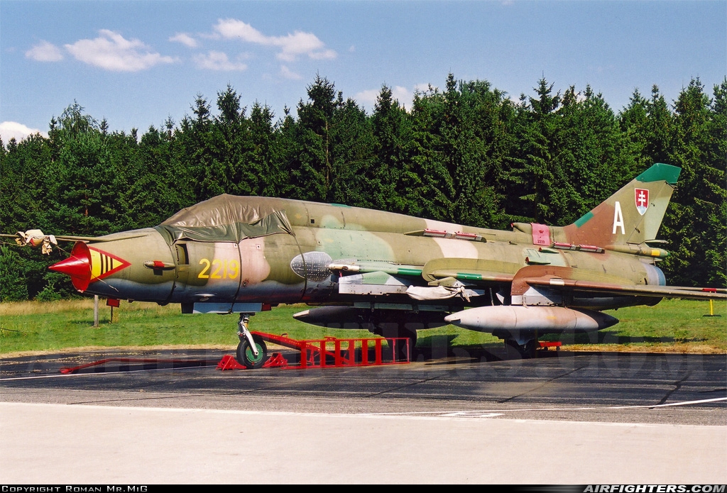 Slovakia - Air Force Sukhoi Su-22M4 Fitter-K 2219 at Malacky - Kuchyna (LZMC), Slovakia