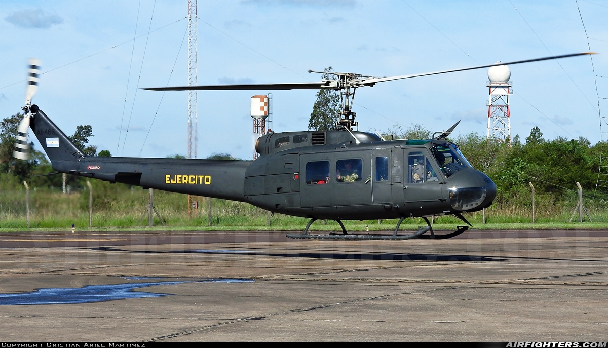 Argentina - Army Bell UH-1H-II Iroquois (205) AE-466 at Resistencia (RES / SARE), Argentina