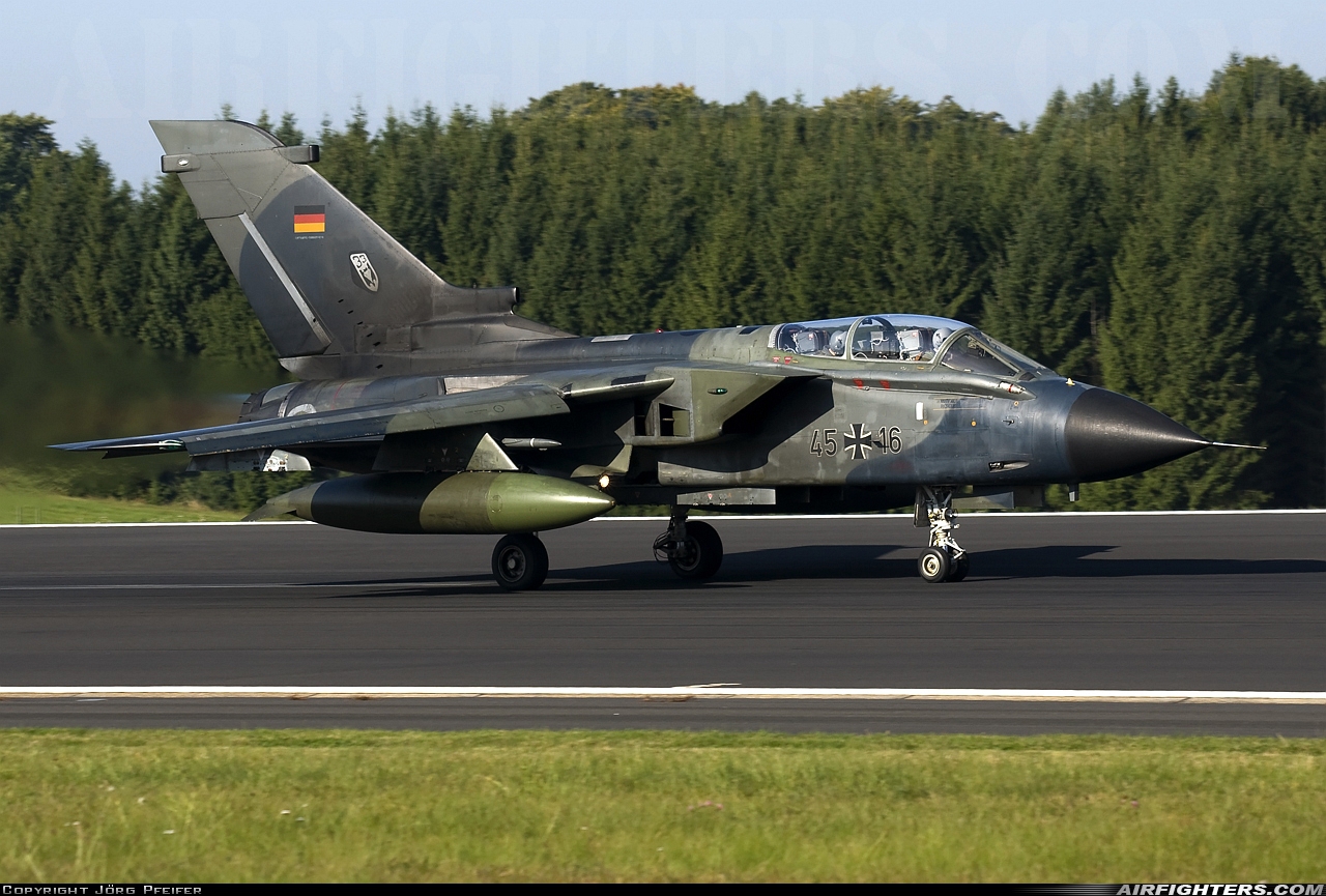Germany - Air Force Panavia Tornado IDS(T) 45+16 at Buchel (ETSB), Germany
