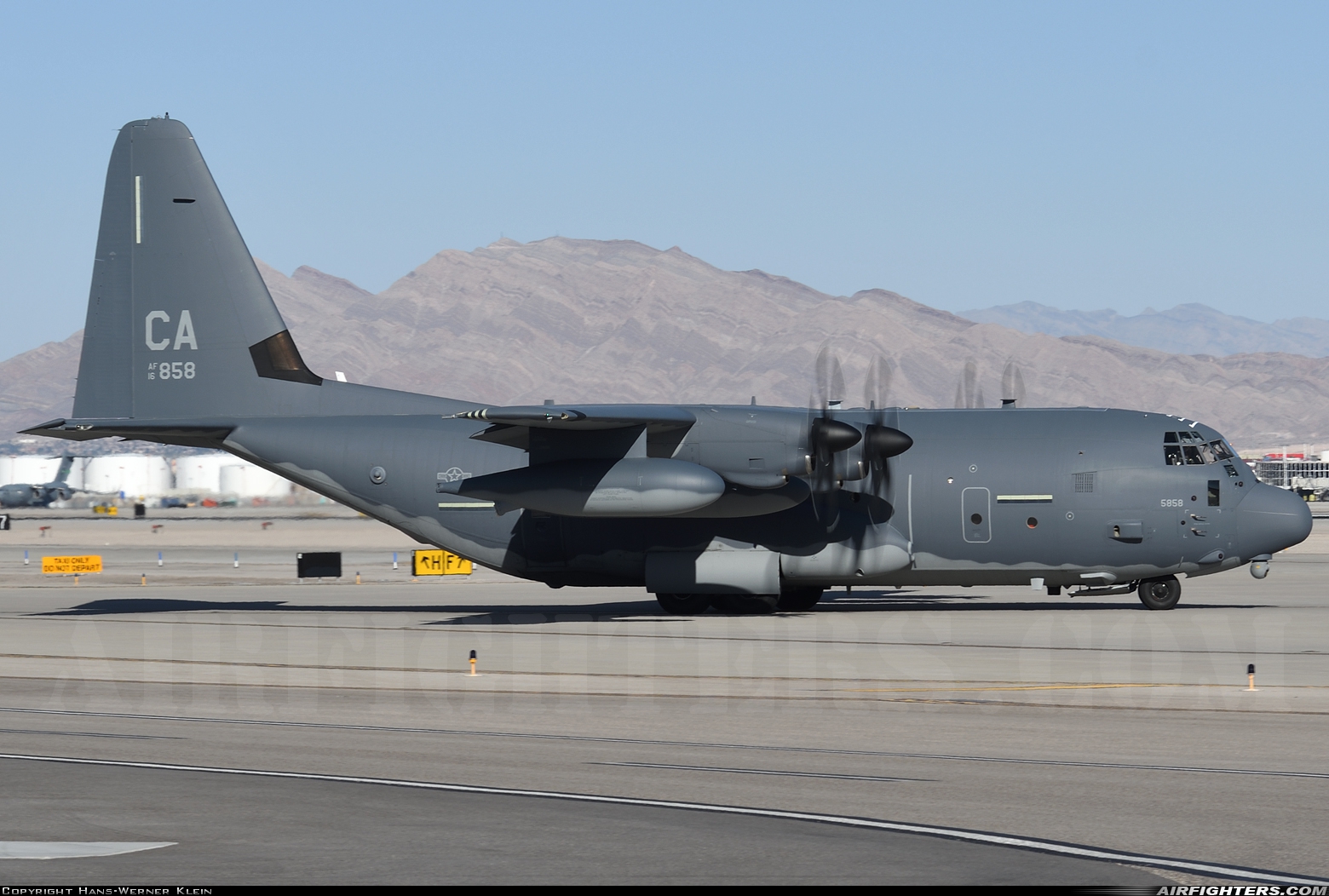 USA - Air Force Lockheed Martin HC-130J Hercules (L-382) 16-5858 at Las Vegas - McCarran Int. (LAS / KLAS), USA