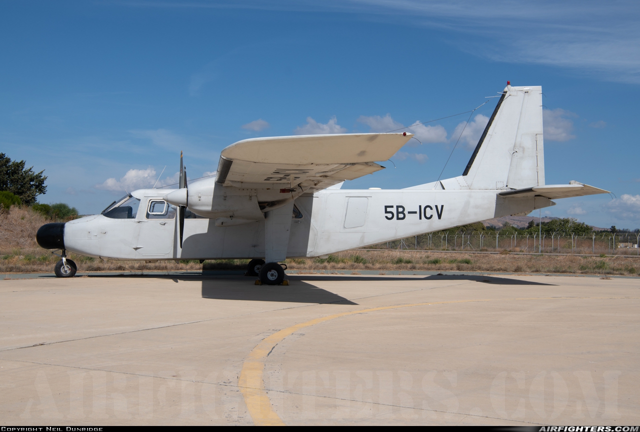 Cyprus - Air Force Britten-Norman BN-2B-21 Islander 5B-ICV at Paphos [LCPH / PFO], Cyprus