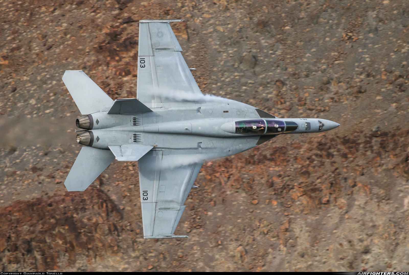 USA - Navy Boeing F/A-18F Super Hornet 166965 at Off-Airport - Rainbow Canyon area, USA