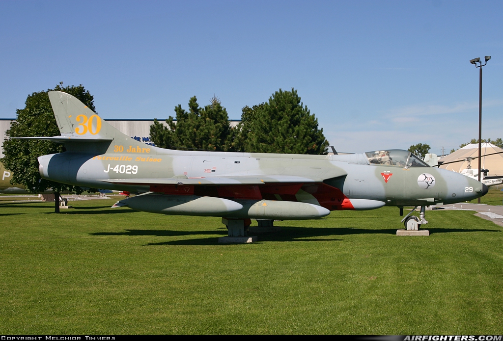 Switzerland - Air Force Hawker Hunter F58 J-4029 at Trenton (YTR / CYTR), Canada