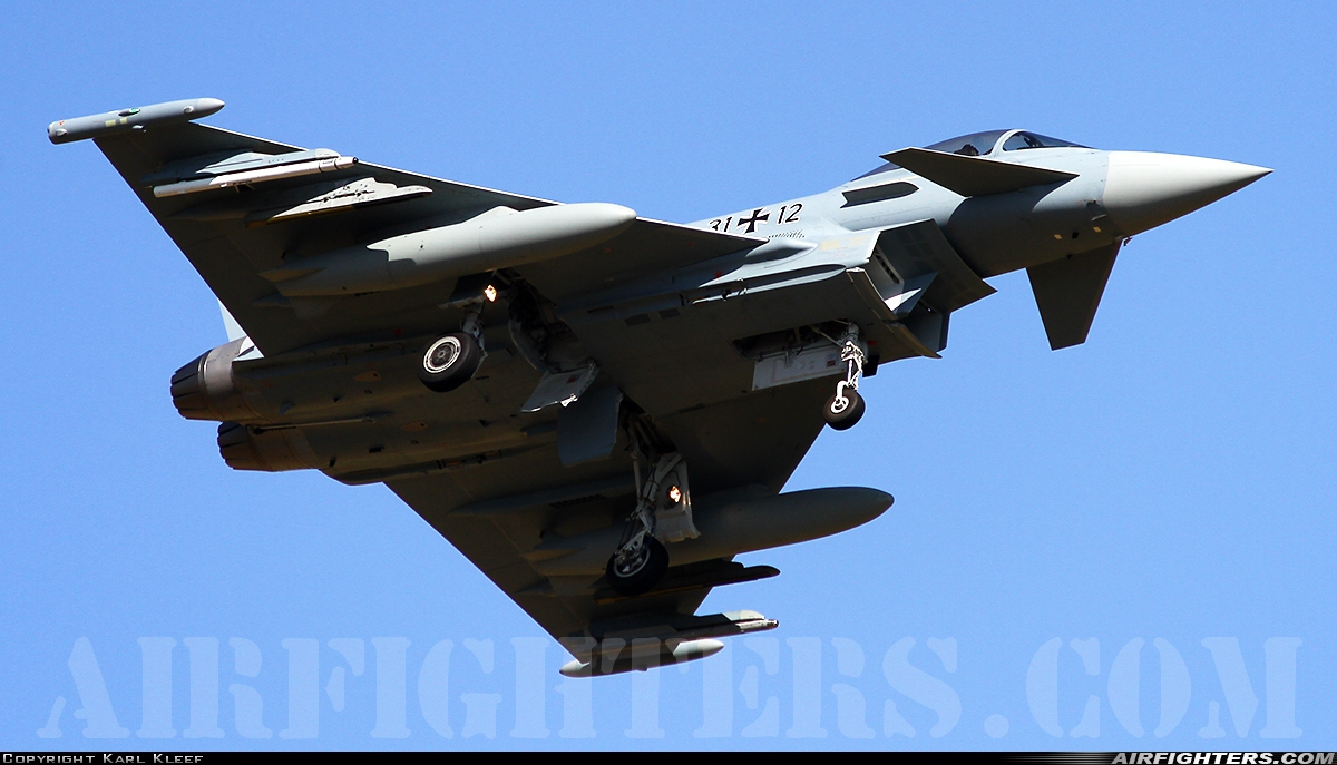 Germany - Air Force Eurofighter EF-2000 Typhoon S 31+12 at Norvenich (ETNN), Germany