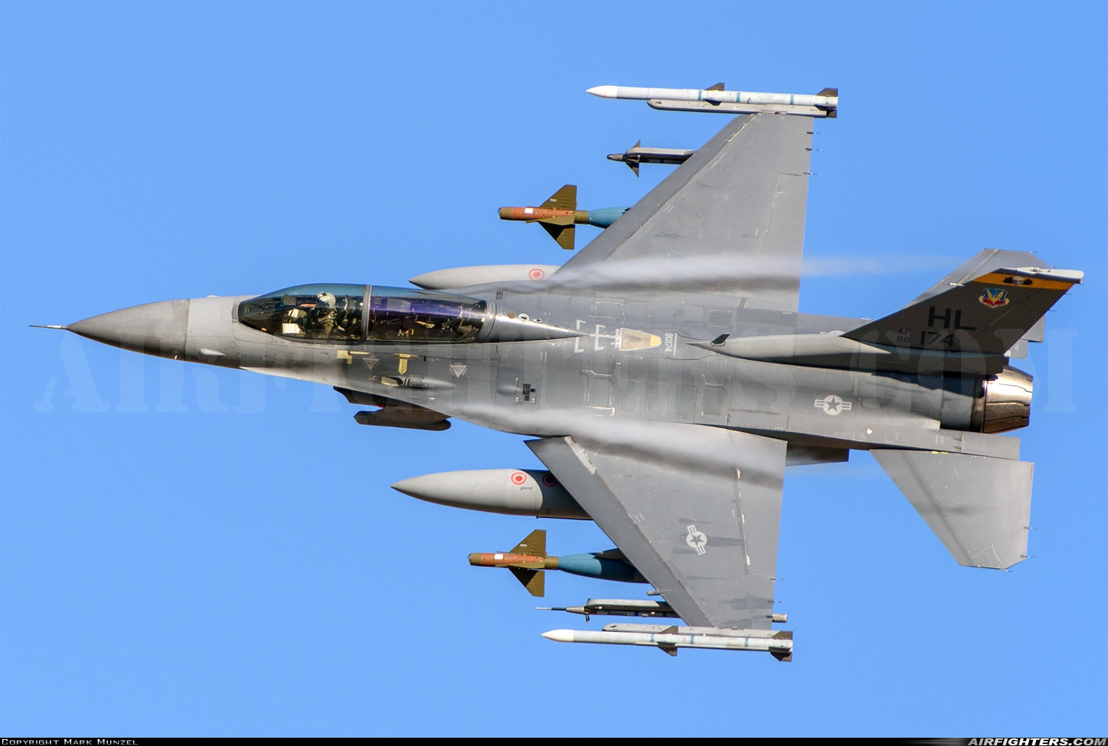 USA - Air Force General Dynamics F-16D Fighting Falcon 88-0174 at Las Vegas - Nellis AFB (LSV / KLSV), USA