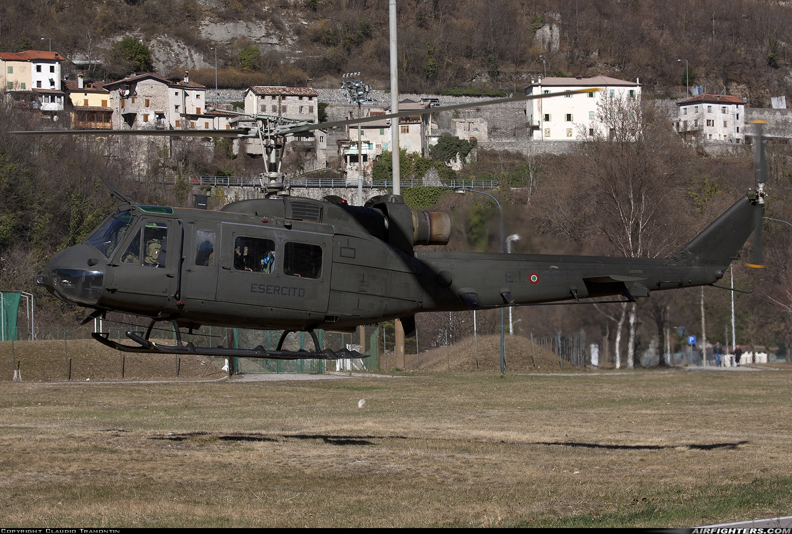 Italy - Army Agusta-Bell AB-205A-1 MM80540 at Off-Airport - Lago di Santa Croce, Italy