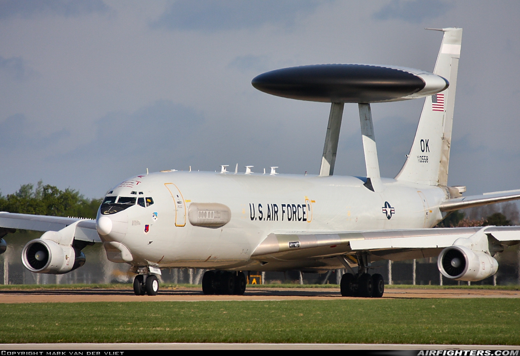 USA - Air Force Boeing E-3C Sentry (707-300) 75-0558 at Mildenhall (MHZ / GXH / EGUN), UK