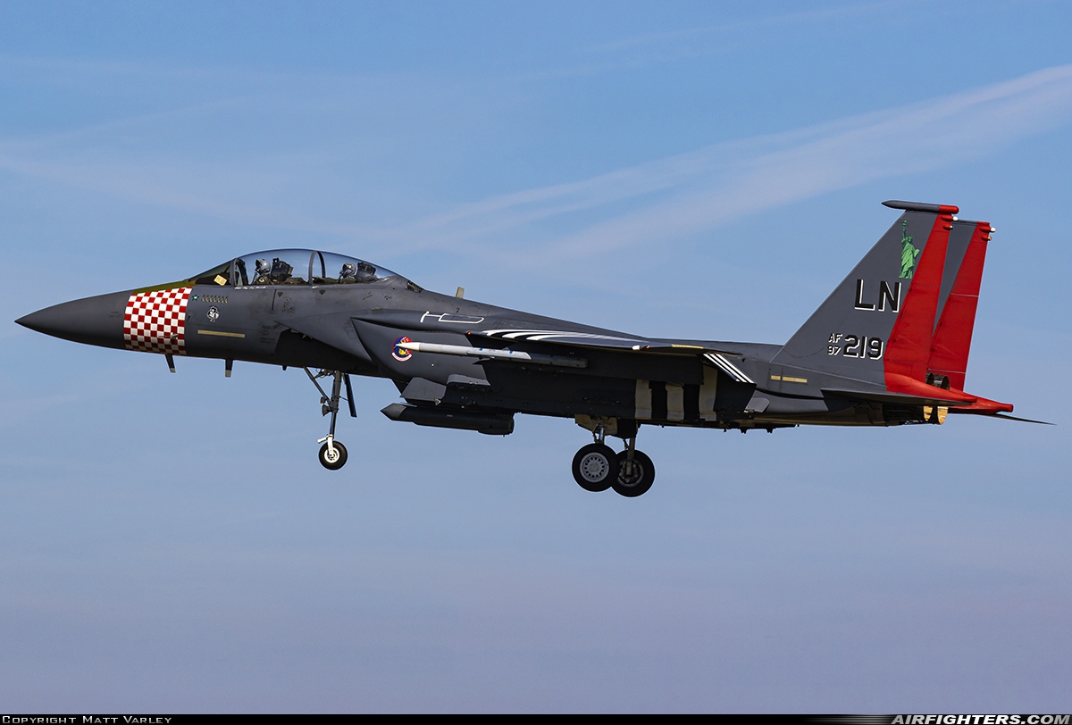 USA - Air Force McDonnell Douglas F-15E Strike Eagle 97-0219 at Lakenheath (LKZ / EGUL), UK