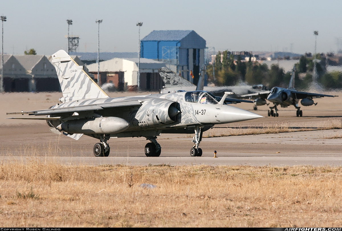Spain - Air Force Dassault Mirage F1M C.14-64 at Madrid - Torrejon (TOJ / LETO), Spain