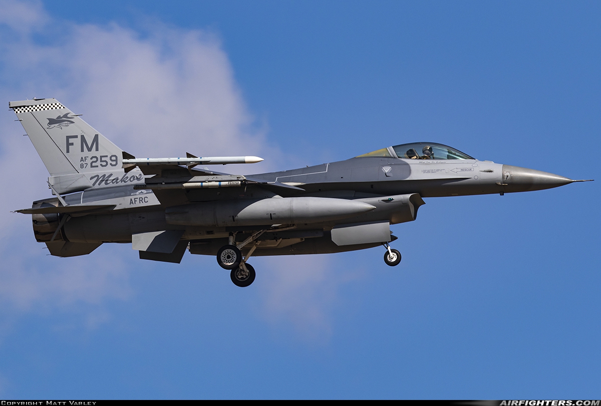 USA - Air Force General Dynamics F-16C Fighting Falcon 87-0259 at Lakenheath (LKZ / EGUL), UK
