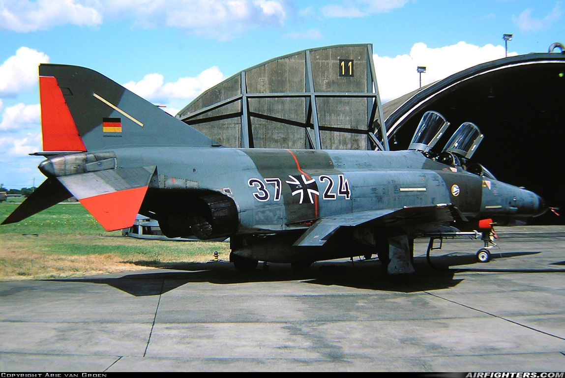 Germany - Air Force McDonnell Douglas F-4F Phantom II 37+24 at Jever (ETNJ), Germany