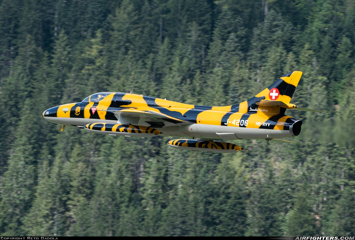 Private - Verein Hunter Flying Group Hawker Hunter T68 HB-RVV at St. Stephan (LSTS), Switzerland