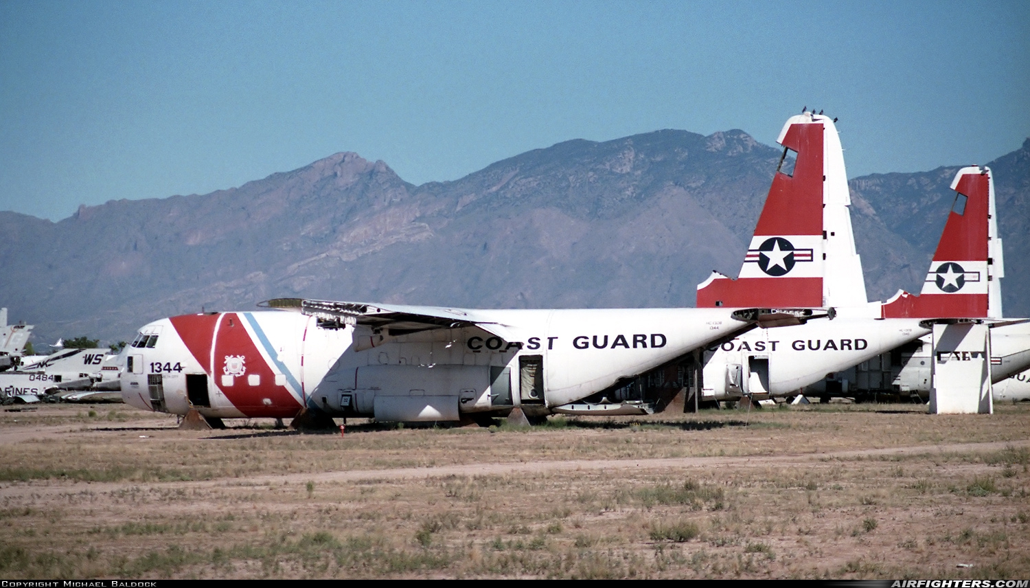 USA - Coast Guard Lockheed HC-130B Hercules (L-282) 1344 at Tucson - Davis-Monthan AFB (DMA / KDMA), USA