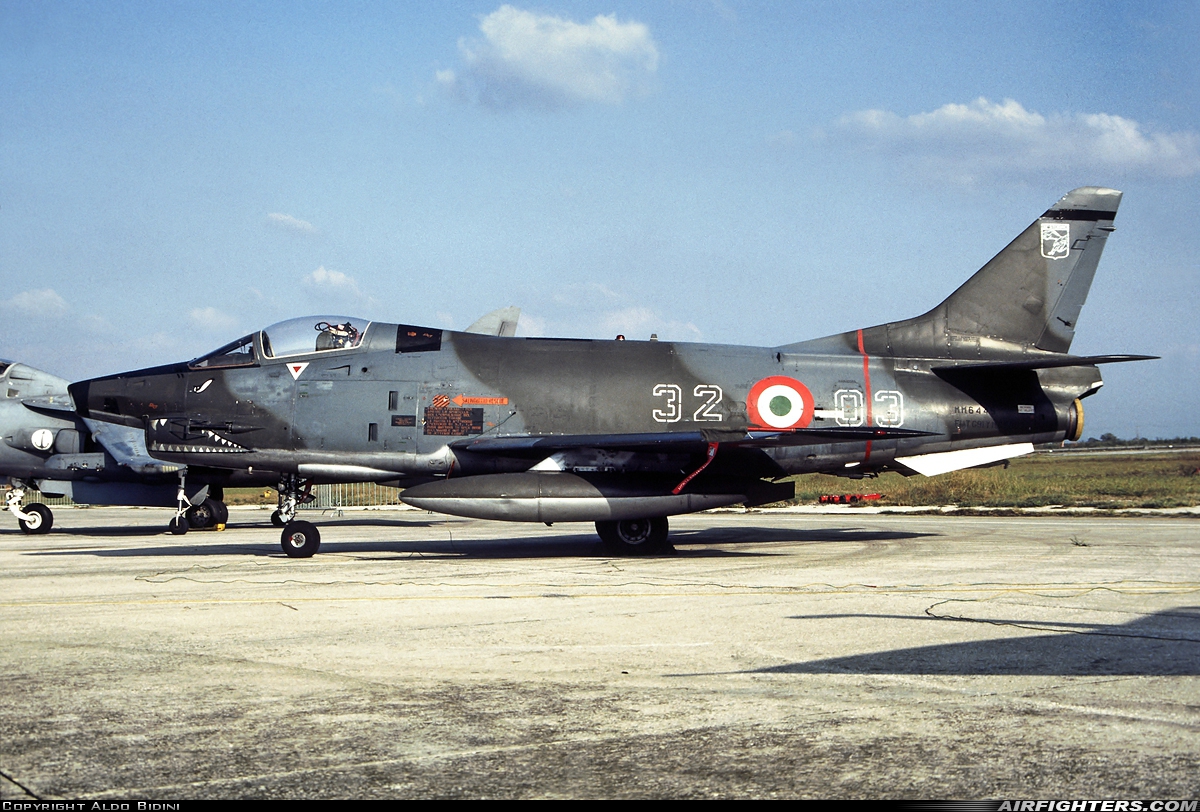Italy - Air Force Fiat G-91Y MM6445 at Grazzanise (- Carlo Romagnoli) (LIRM), Italy
