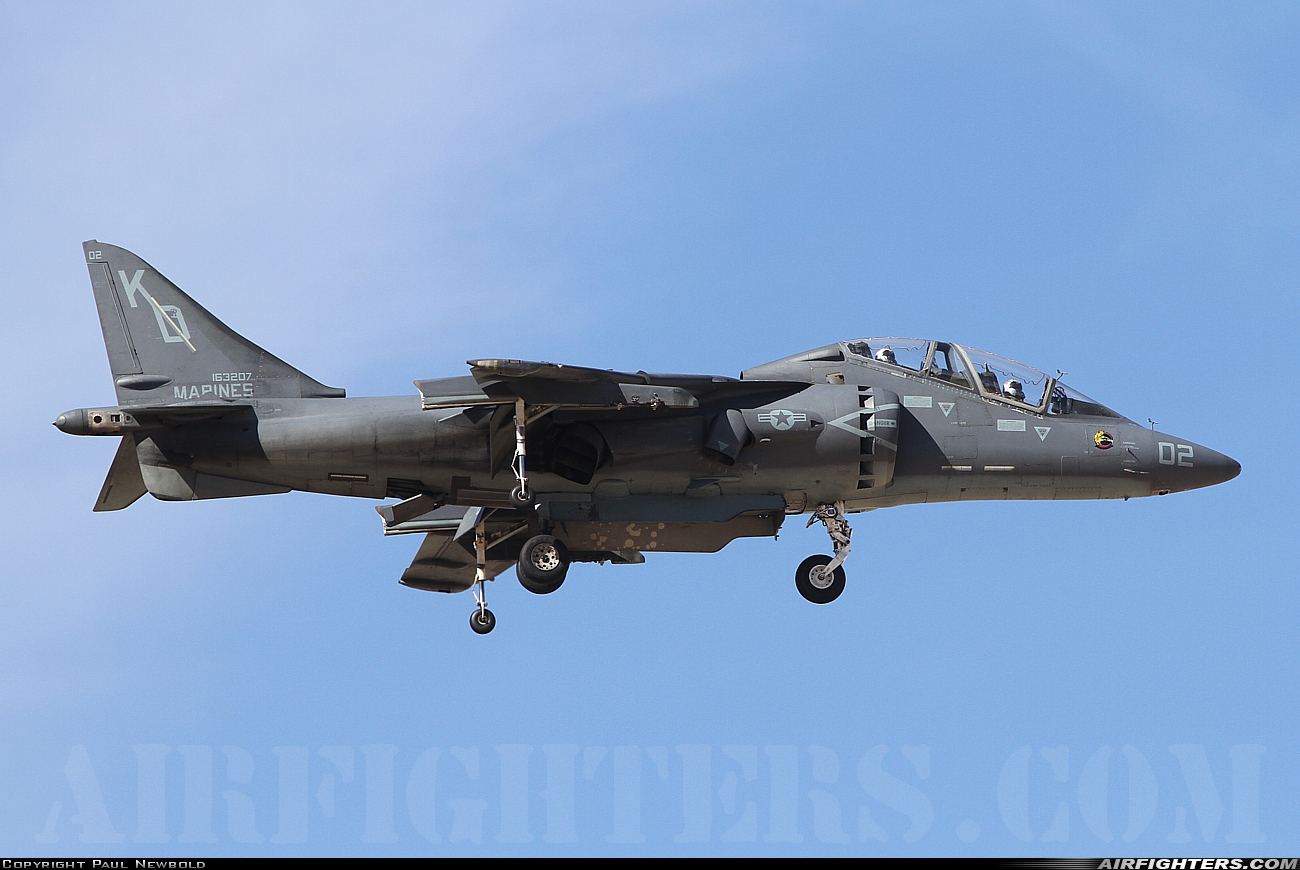USA - Marines McDonnell Douglas TAV-8B Harrier II 163207 at Yuma - MCAS / Int. (NYL / KNYL), USA