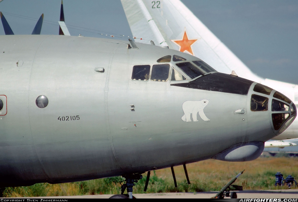 Russia - Air Force Antonov An-12BP 402105 at Engels (Zngyelse) (UWSG), Russia