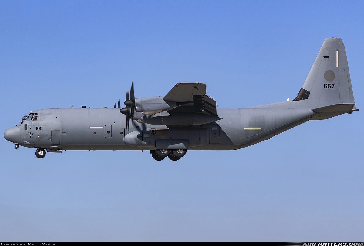 Israel - Air Force Lockheed Martin C-130J-30 Samson (L-382) 667 at Waddington (WTN / EGXW), UK