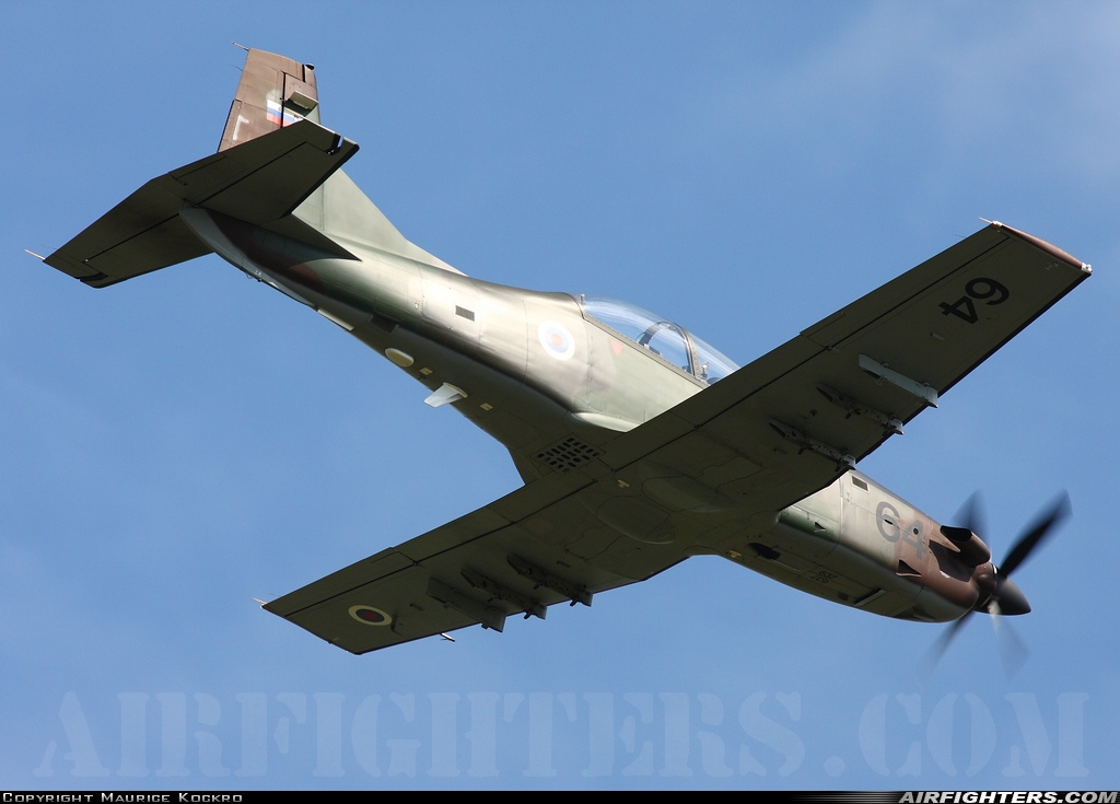 Slovenia - Air Force Pilatus PC-9M L9-64 at Leeuwarden (LWR / EHLW), Netherlands