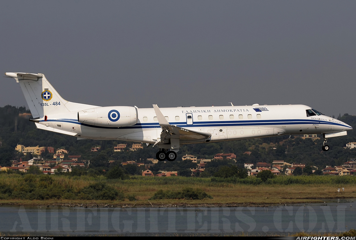 Greece - Air Force Embraer EMB-135BJ (ERJ-135) Legacy 135L-484 at Corfu - Ioannis Kapodistrias (CFU / LGKR), Greece