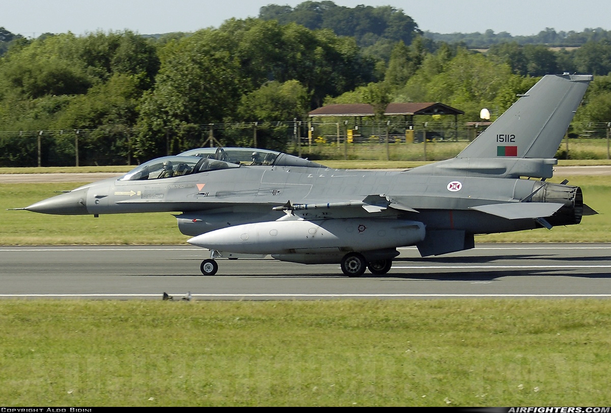 Portugal - Air Force General Dynamics F-16AM Fighting Falcon 15112 at Fairford (FFD / EGVA), UK