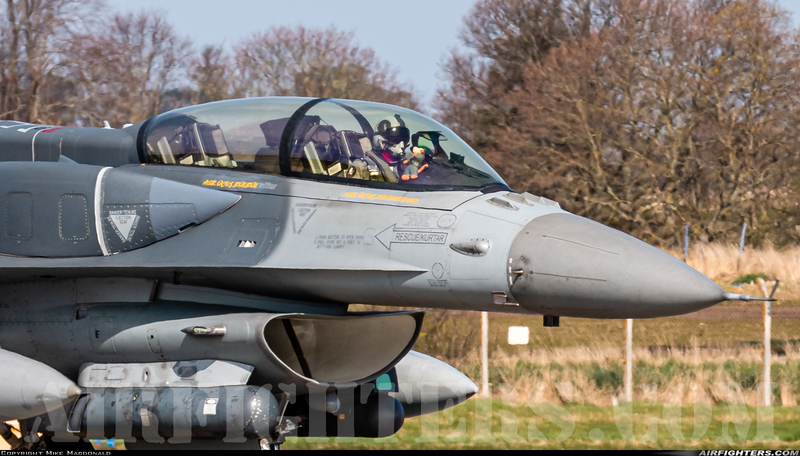 Türkiye - Air Force General Dynamics F-16D Fighting Falcon 07-1020 at Lossiemouth (LMO / EGQS), UK