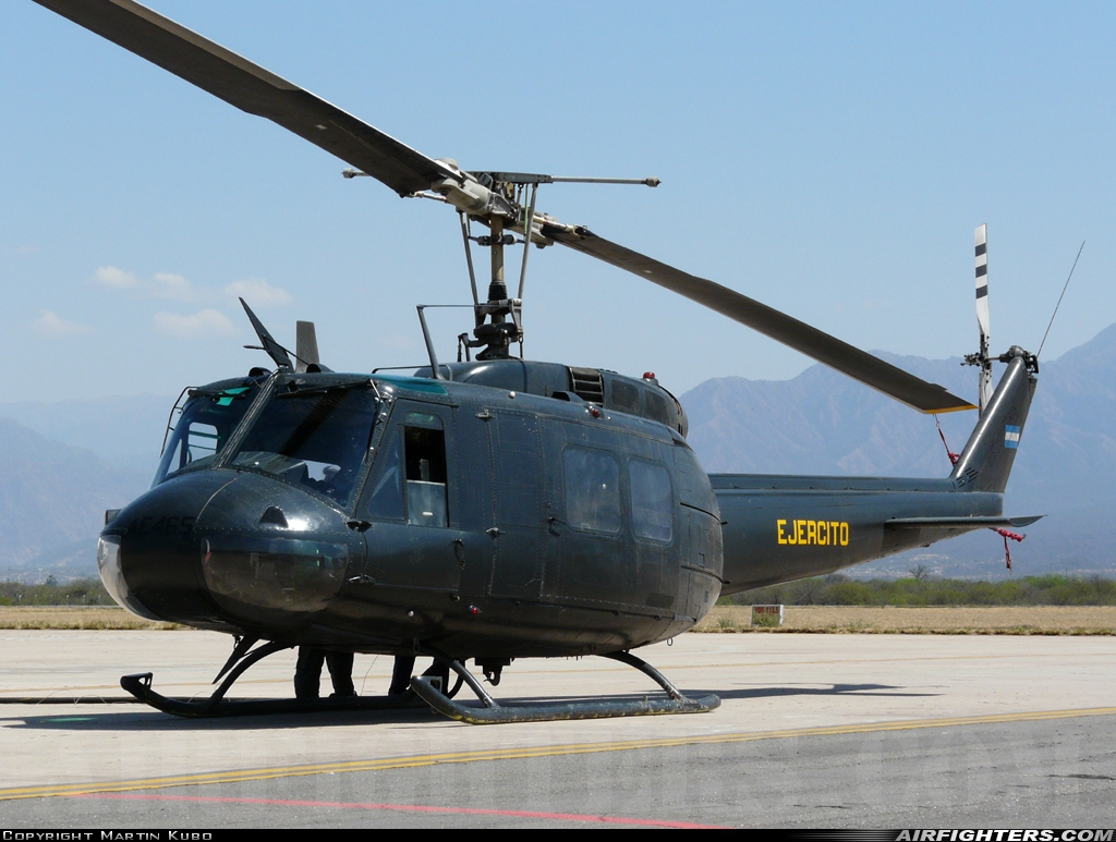 Argentina - Army Bell UH-1H-II Iroquois (205) AE-465 at La Rioja - Capitán Vicente A. Almonacid - (IRJ / SANL), Argentina