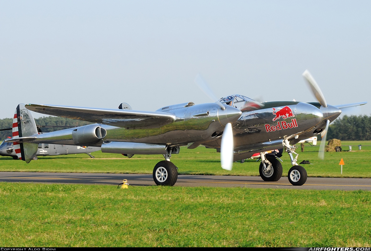 Private - Red Bull Lockheed P-38L Lightning N25Y at Radom - Sadkow (EPRA), Poland