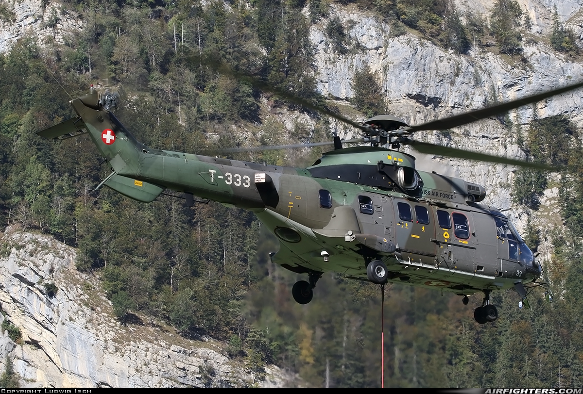 Switzerland - Air Force Aerospatiale AS-532UL Cougar T-333 at Meiringen (LSMM), Switzerland