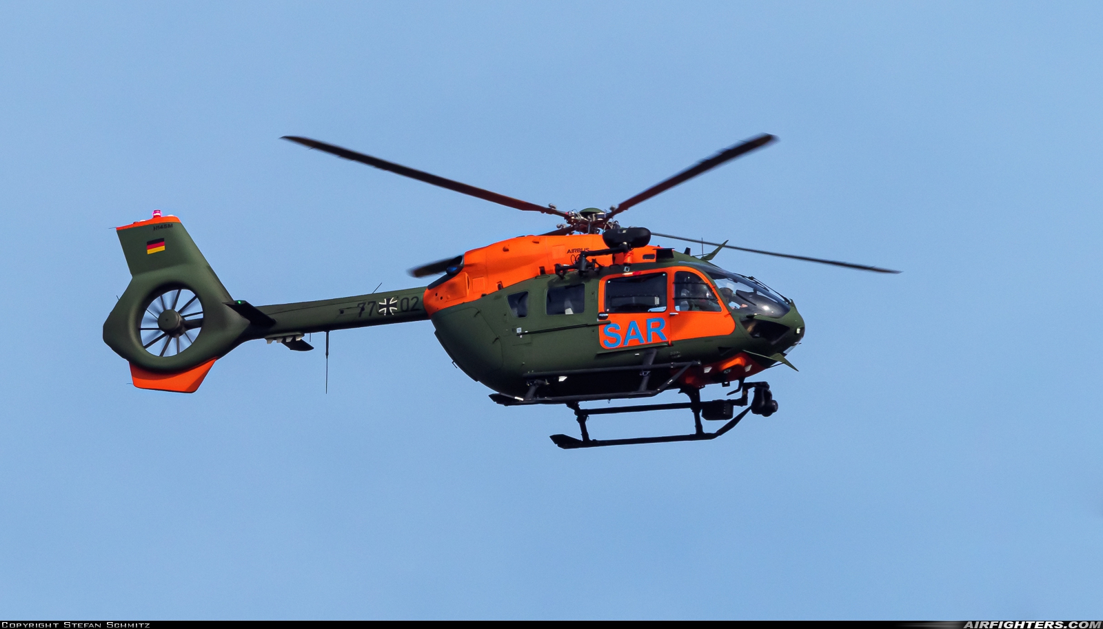 Germany - Army Eurocopter EC-645T2 77+02 at Frankfurt - Main (Rhein-Main AB) (FRA / FRF / EDDF), Germany